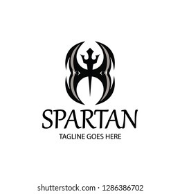 Spartan logo design concept. Vector illustration
