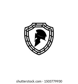 spartan logo design, icon design template elements