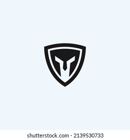 spartan logo design icon vector illustration