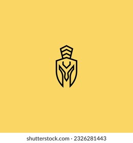 spartan logo design illustration vector