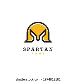 Spartan Logo Design Inspiration, Spartan Helmet, ancient warrior vector
