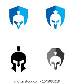 spartan logo design inspiration vector