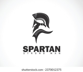 spartan logo design spartan simple creative logo vector spartan black logo helmet