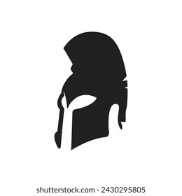 Spartan Logo Design Spartan Einfaches kreatives Logo Vecktor Spartan schwarzes Logo