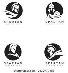 spartan logo design spartan simple creative logo vector spartan black logo