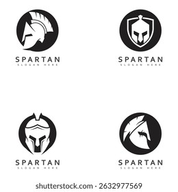 spartan logo design spartan simple creative logo vector spartan black logo