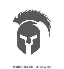 Spartan logo design template elements sparta vector Image