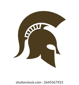 Elementos de modelo de design de logotipo Spartan sparta vetor Image