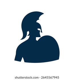 Spartan logo design template elements sparta vector Image