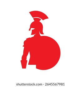 Spartan logo design template elements sparta vector Image
