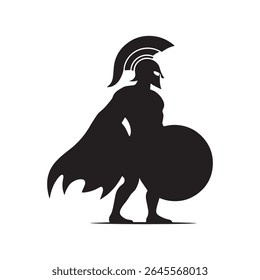 Spartan logo design template elements sparta vector Image