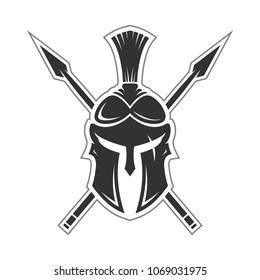 Spartan logo design template. Vector illustrition