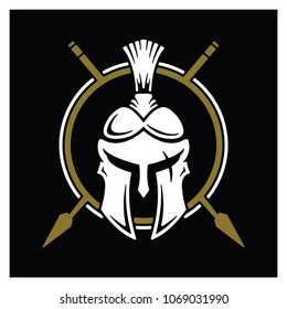 Spartan logo design template. Vector illustrition