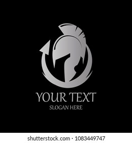 Spartan logo design template. Vector illustration