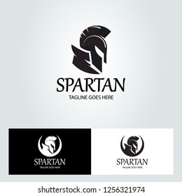 Spartan logo design template. Vector illustration