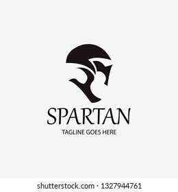 Spartan logo design template. Vector illustration