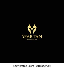 Spartan logo design template. Vector illustration