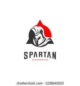 Spartan Logo design vector illustration . Spartan Helmet Logo template. Modern professional logo set for a sport team