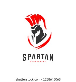 Spartan Logo design vector illustration . Spartan Helmet Logo template. Modern professional logo set for a sport team