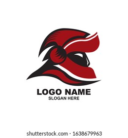 Spartan Logo design vector illustration . Spartan Helmet Logo template. Modern professional logo for a sport team.
