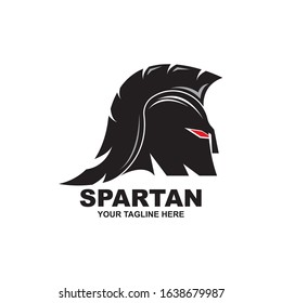 Spartan Logo design vector illustration . Spartan Helmet Logo template. Modern professional logo for a sport team.
