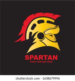 Spartan Logo design vector illustration . Spartan Helmet Logo template. Modern professional logo for a sport team.
