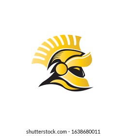 Spartan Logo design vector illustration . Spartan Helmet Logo template. Modern professional logo for a sport team.
