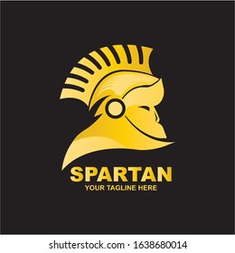 Spartan Logo design vector illustration . Spartan Helmet Logo template. Modern professional logo for a sport team.
