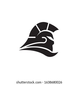 Spartan Logo design vector illustration . Spartan Helmet Logo template. Modern professional logo for a sport team.

