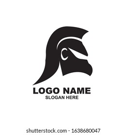 Spartan Logo design vector illustration . Spartan Helmet Logo template. Modern professional logo for a sport team.
