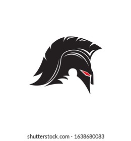 Spartan Logo design vector illustration . Spartan Helmet Logo template. Modern professional logo for a sport team.
