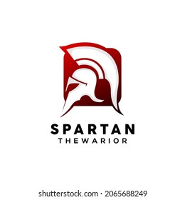 spartan logo design vector illustration 