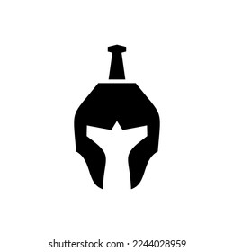 spartan logo design vector sign