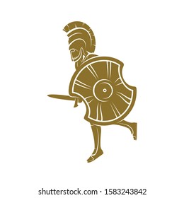 Spartan Logo Design Vector Template,  Spartan Helmet Logo Concept, Emblem, Concept Design, Creative Symbol, Icon