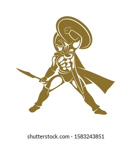Spartan Logo Design Vector Template,  Spartan Helmet Logo Concept, Emblem, Concept Design, Creative Symbol, Icon