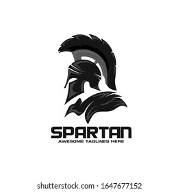 Vorlage für die Vektorillustration des Spartan-Logo-Designs