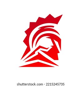 spartan logo design vector template