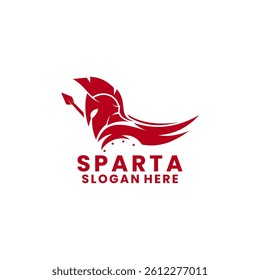 Spartan logo design vector template. Spartan warrior logo icon vector