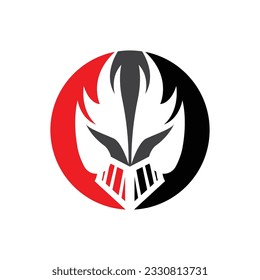 Spartan Logo Design, Vector VIking Guardian Fighter, Simple Greek Warrior Helmet