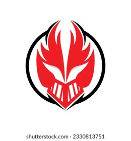 Spartan Logo Design, Vector VIking Guardian Fighter, Simple Greek Warrior Helmet