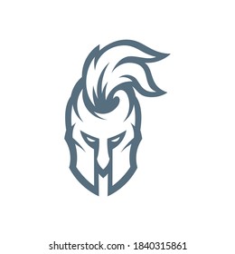 Spartan logo design vector. Warriors sport team logo design template.