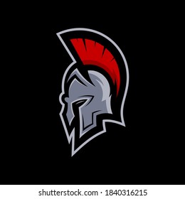 Spartan logo design vector. Warriors sport team logo design template.