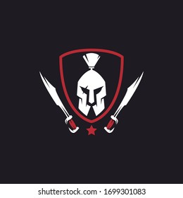 spartan logo designs vector concept