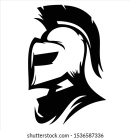 Diseños de logotipos espartanos Vector, Vector de logotipos espartanos, Plantilla de logotipos de cascos espartanos, Símbolo de icono