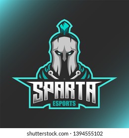 Spartan Logo Esport Mascot Vector Illustration 