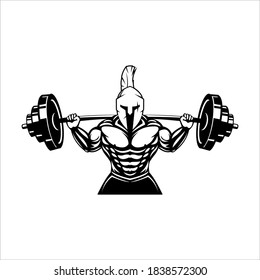 a spartan logo gym vektor