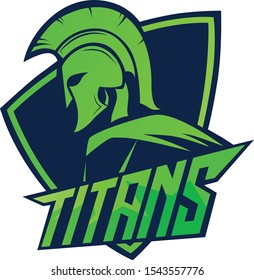 spartan logo helmet green color black background