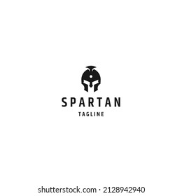 Spartan logo icon design template flat vector