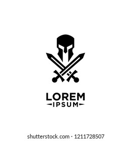 spartan logo icon designs vector
