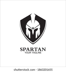 spartan logo icon designs vector